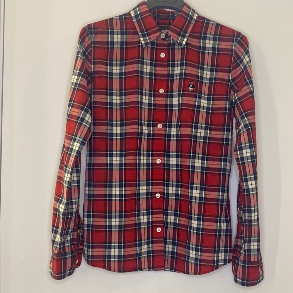 Teenie Weenie All That Bear Red Button-Up Shirt
